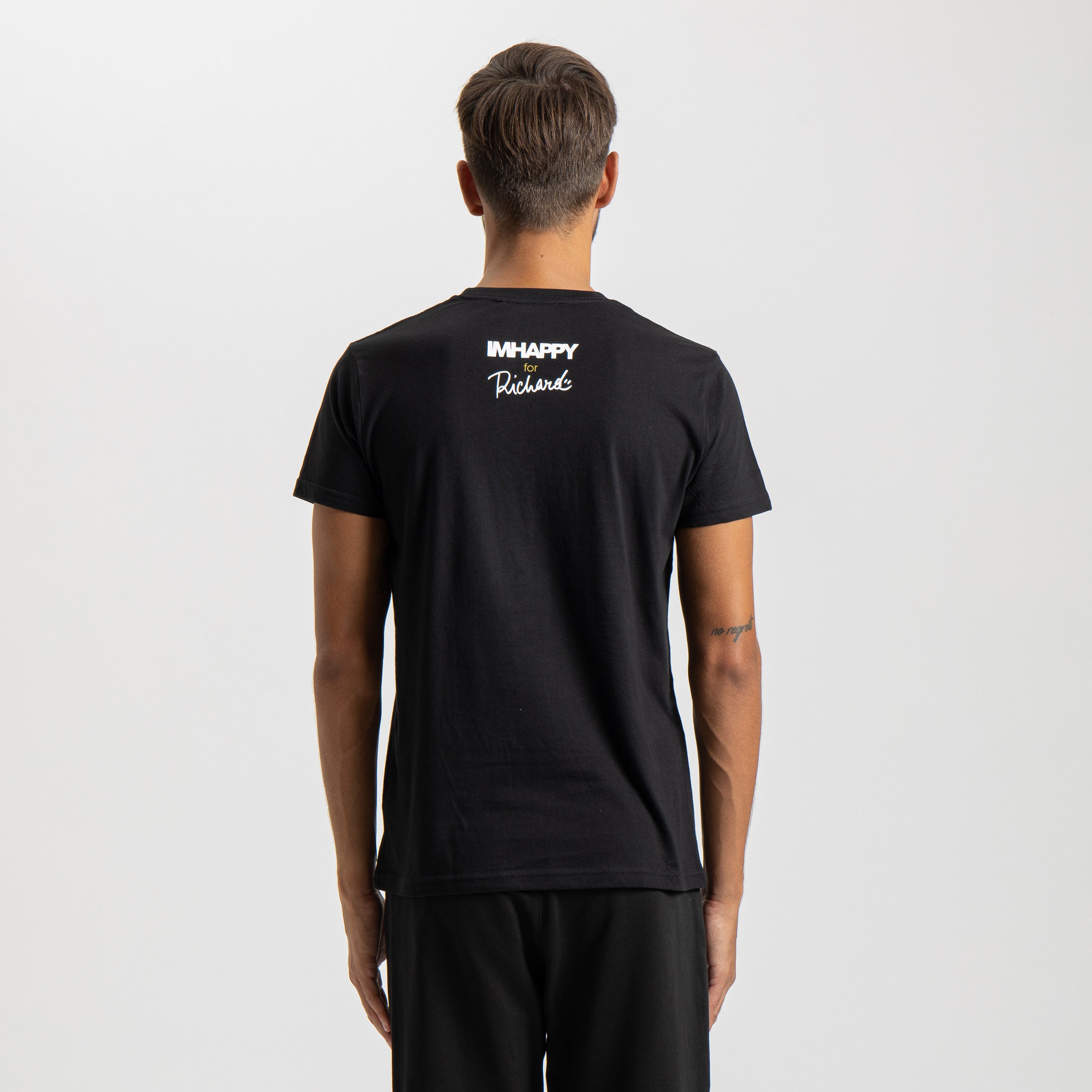 T-shirt Uomo Nera Mantra della Felicità