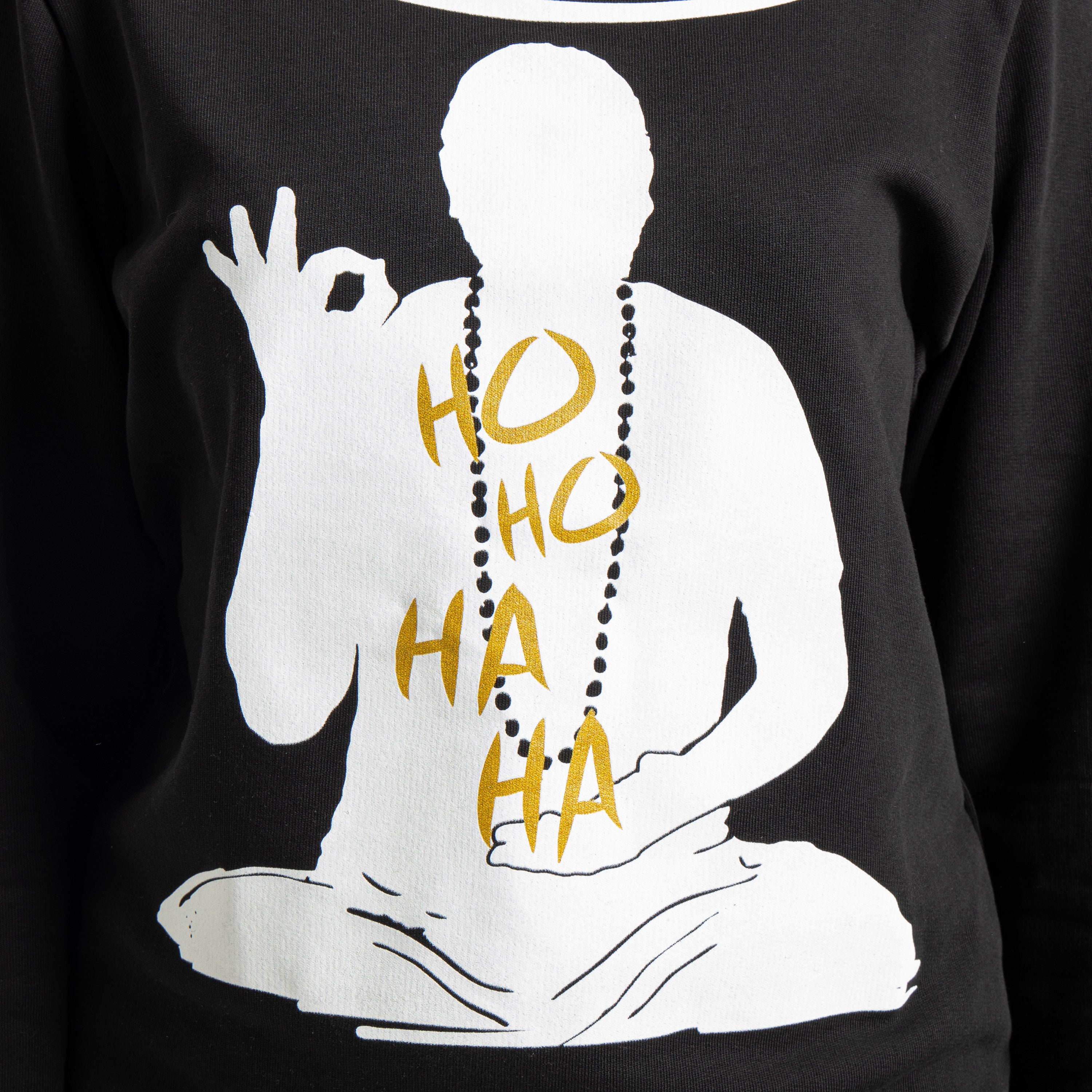 Felpa Nera Donna Mantra della Felicità