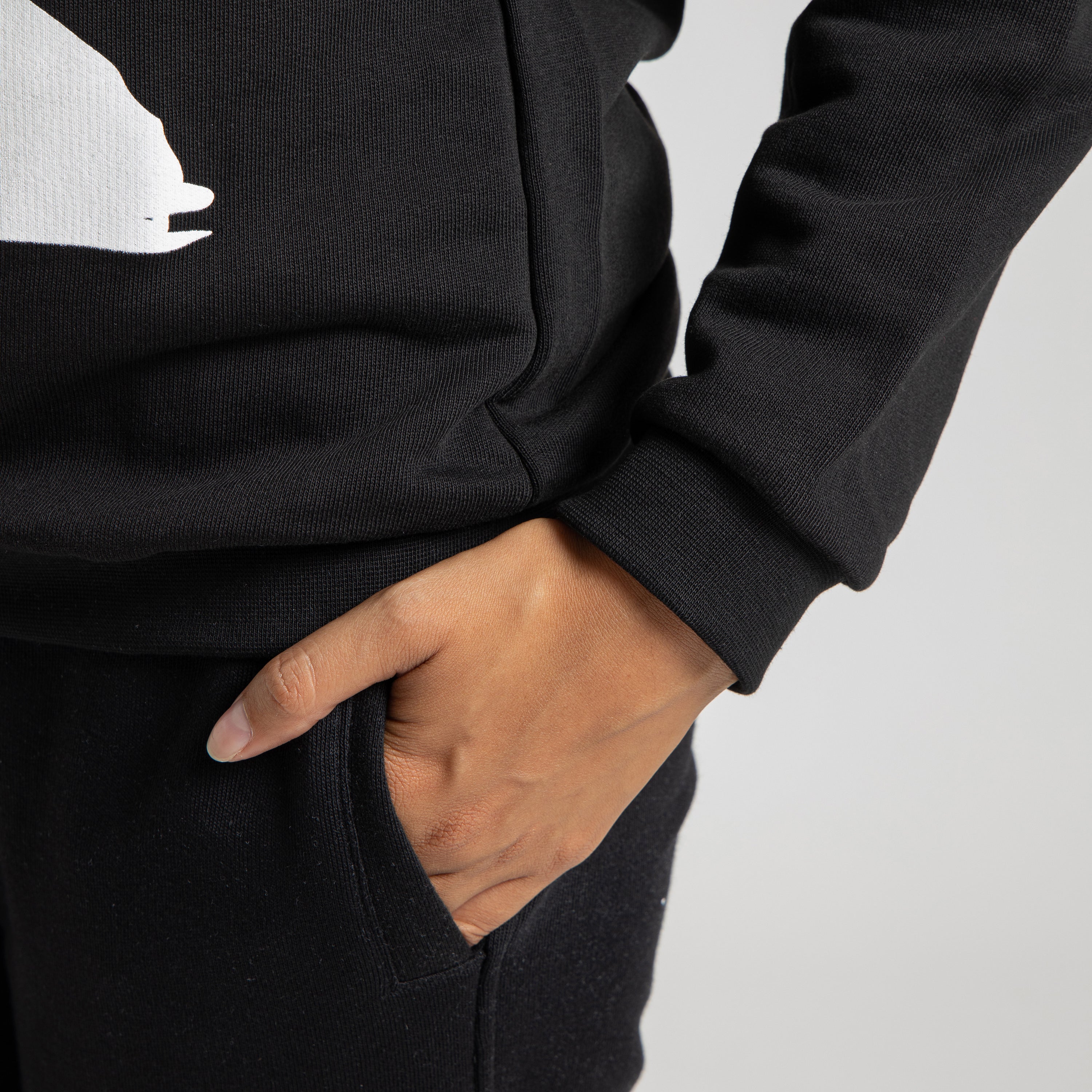 Felpa Nera Donna Mantra della Felicità