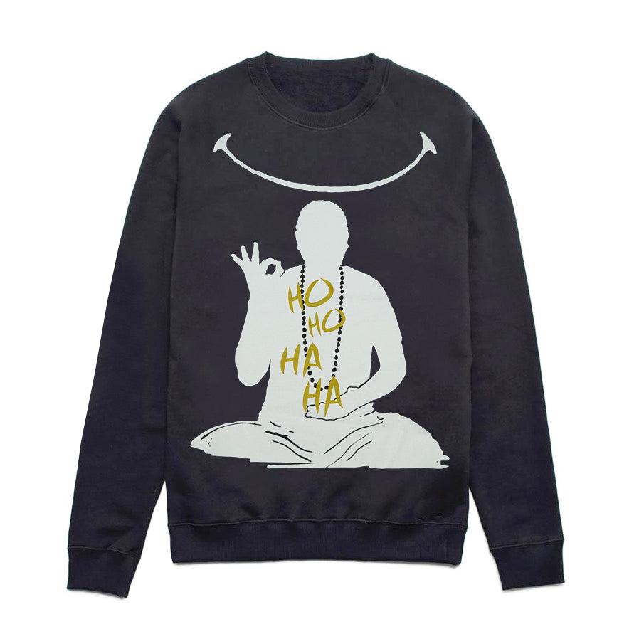 Felpa Nera Donna Mantra della Felicità