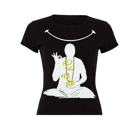 T-shirt Donna Nera Mantra della Felicità