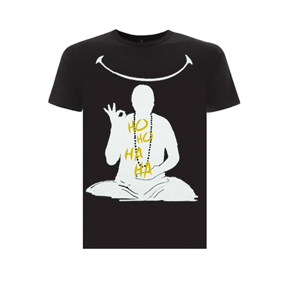 T-shirt Uomo Nera Mantra della Felicità