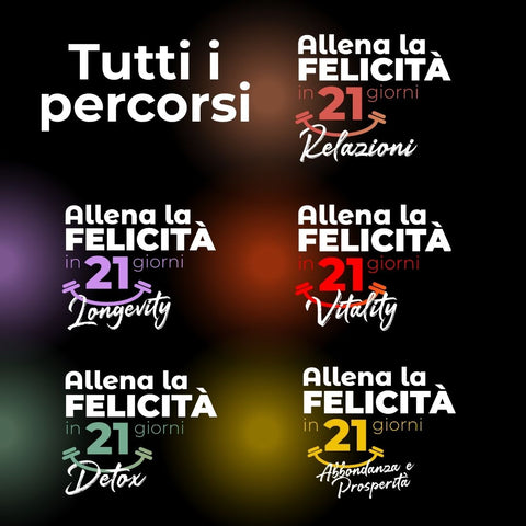 Allena la Felicità - Scegli Tutti i Percorsi