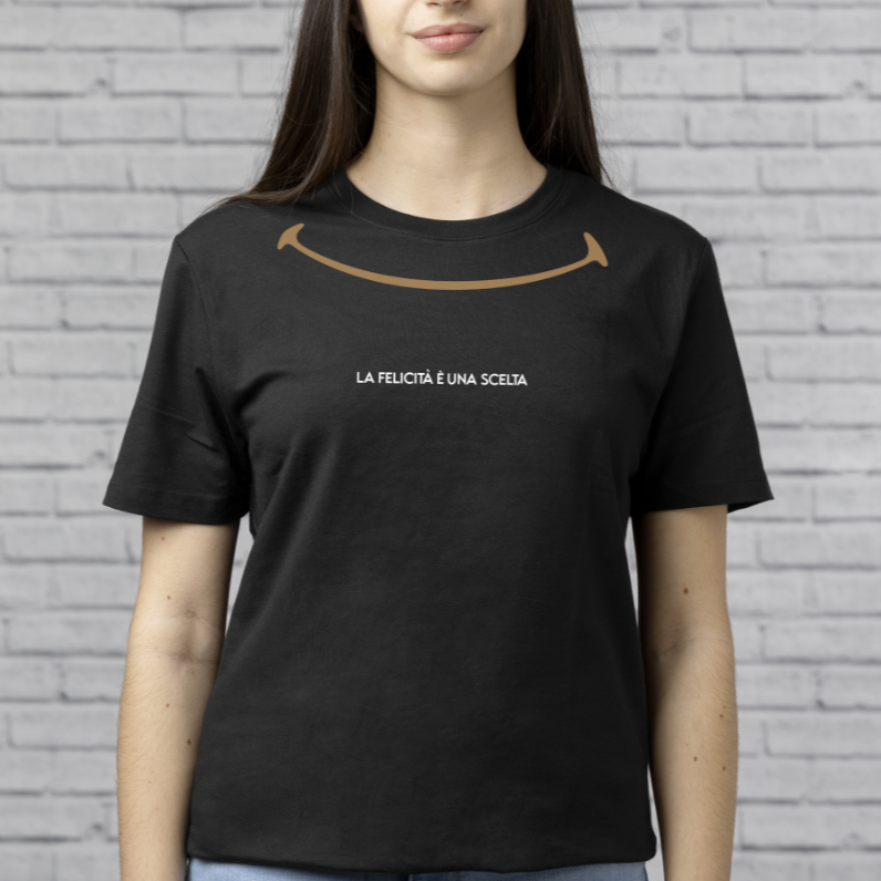 T-shit Unisex Limited Edition "La Felicità è una scelta"
