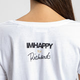 T-shirt Donna Bianca Mantra della Felicità