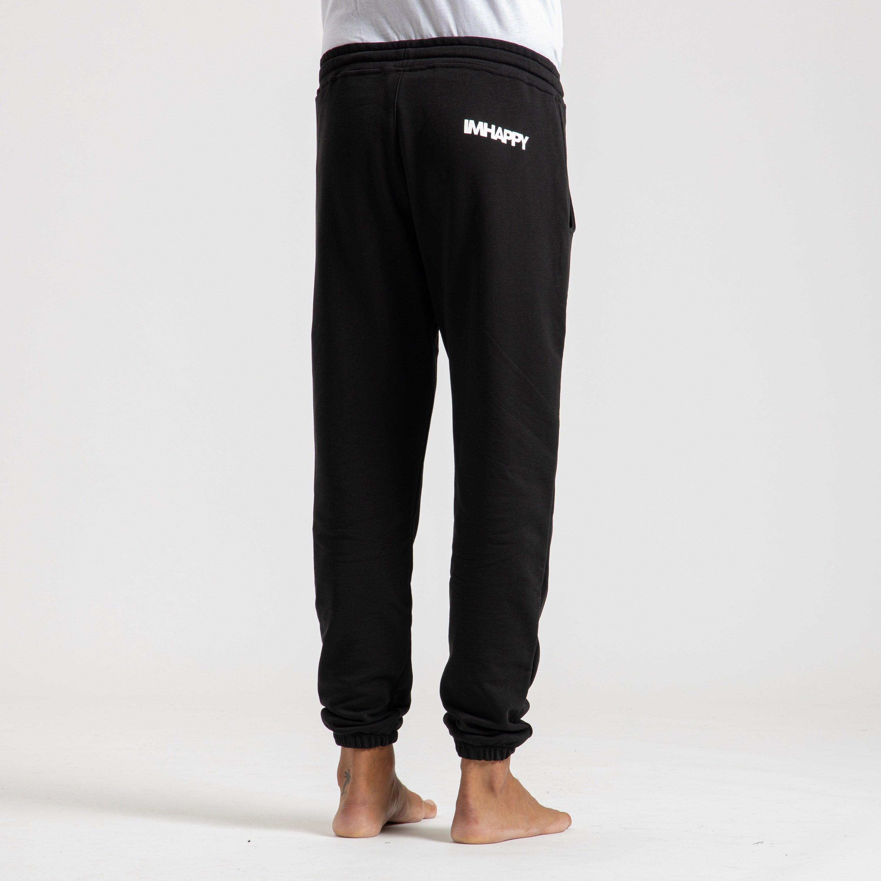 Pantalone Uomo Nero Mantra della Felicità