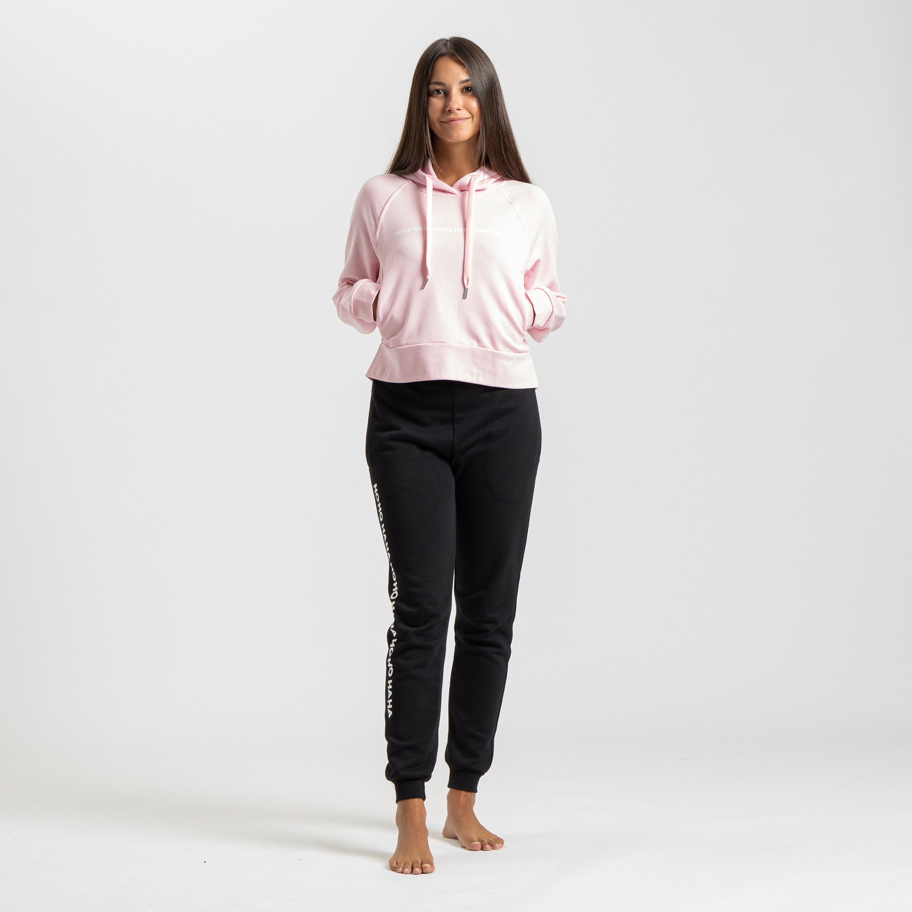 Felpa Yoga Rosa Mantra della Felicità