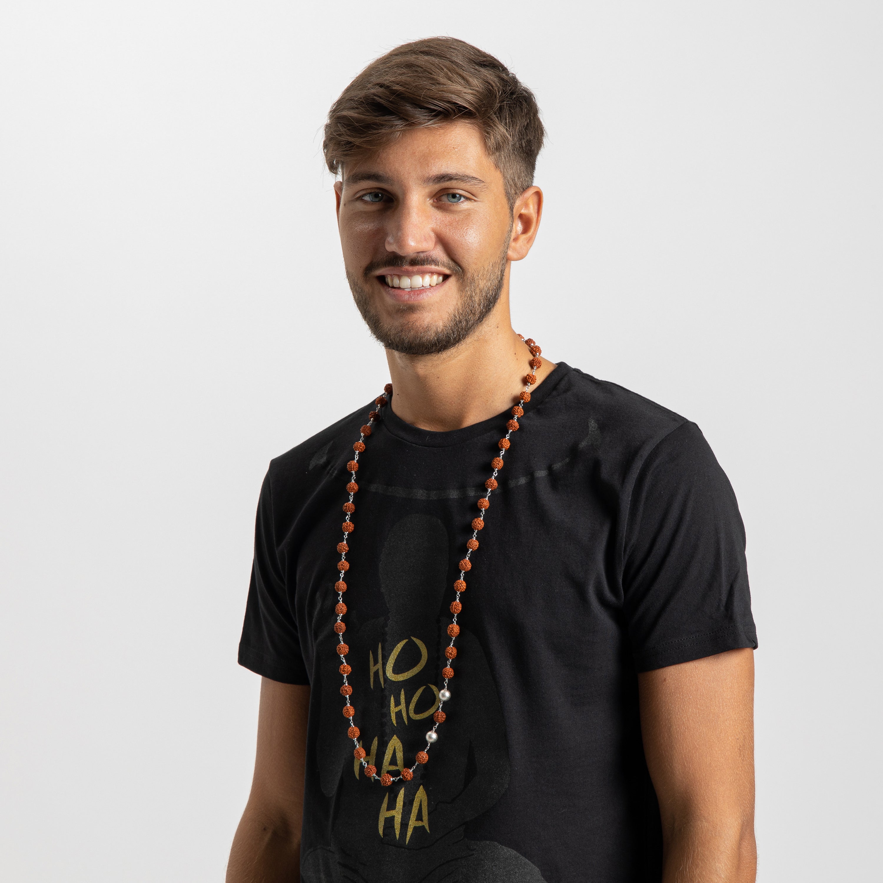 Mala di Rudraksha e argento