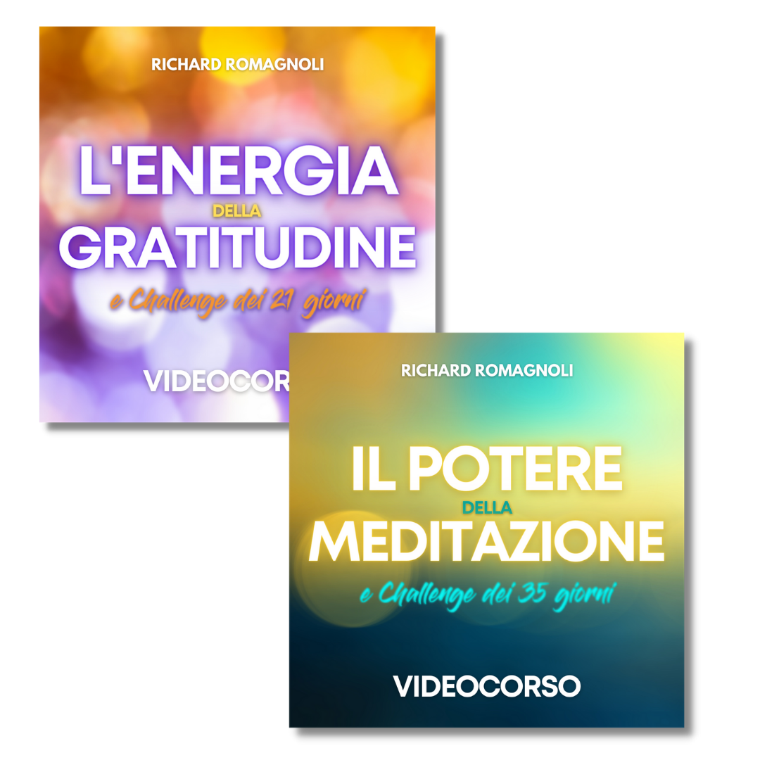 L'Energia della Gratitudine + Il Potere della Meditazione 2 videocorsi